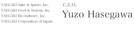 代表取締役社長／C.E.O　長谷川　雄三